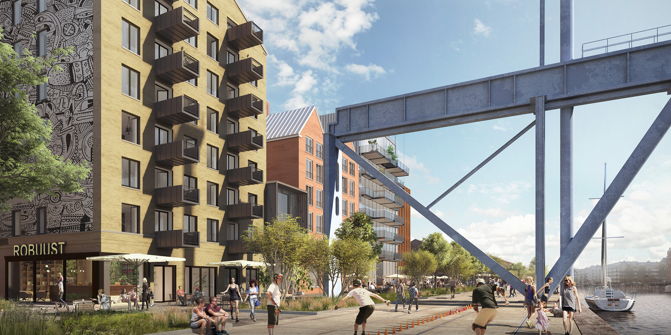 Foto van een gebouw ontworpen door Pols Architecten